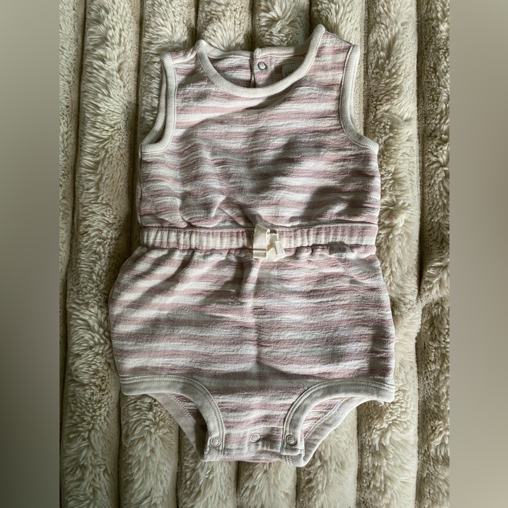 Baby Girl Little Planet by Carter's Striped Organic Cotton Bubble Romper